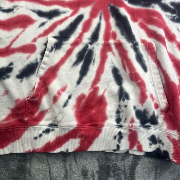 Kansas City Chiefs Tie Dye Sweatshirt Hoodie Red Black White NFL Football Mens M - Picture 5 of 12